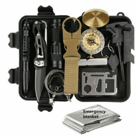 14 in 1 Outdoor Emergency Survival Tactical  Case