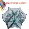 Foldable Hexagon 6 Hole Fishing Net Dip Cage