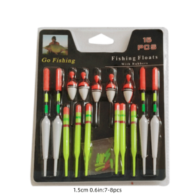 15pcs Fishing Floats Set
