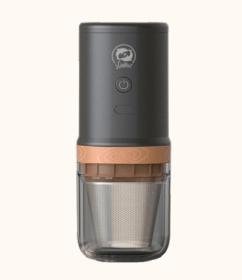 PSFK13 Multi-function all-in-one coffee grinder for vehicle coffee bean grinding. No segmental fine adjustment. Mini automatic grinder with SUS filter