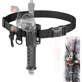 Adjustable Fishing Belt With Buckle; Waist Fishing Pole Rod Holder