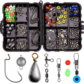 165pcs/lot Fishing Accessories Kit Including Tackle Box