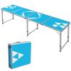 8ft Aluminum Folding Picnic Table, Adjustable Legs
