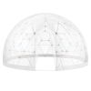 VEVOR Garden Dome Igloo Tent House, 12 FT Dome Tent, Upgraded Garden Igloo with PVC Transparent Cover and Window