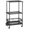 Fishing Rod Holder Fishing Rack Cart Organizer with Wheels