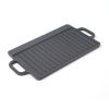 Cast Iron Reversible Grill Rectangular Griddle 12.6x8 inch