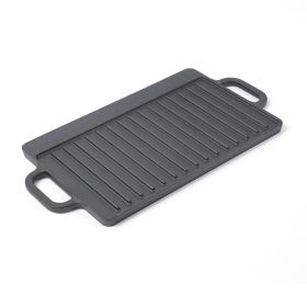Cast Iron Reversible Grill Rectangular Griddle 12.6x8 inch