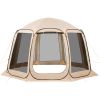 VEVOR Screen House Tent, 12 x 11 ft, 10-12 Person Pop Up Screen Tent, Portable Screened in Canopy with Carry Bag, Netting Sides, Ground Stakes