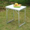 23" Portable Aluminum Camping Table with Faucet