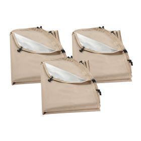 VEVOR Sun Shade Sail Canopy Covers, Fit for 12 x 11 ft Screen House Tent, Sun Protection, 5.51 x 4.59 ft 300D Oxford Silver-Coated Fabric
