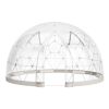 VEVOR Garden Dome Igloo, 9.5 x 5.7 ft Outdoor Clear Bubble Tent for 2-4 Person, Weatherproof Geodesic Dome Greenhouse with Window