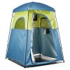 VEVOR Camping Shower Tent, 1 Room, Portable Privacy Tent Changing Room with Shower Bag, Ground Stakes, Ropes, Carry Bag, and Support Poles