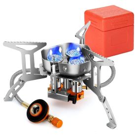 4000W Portable Camping Stove Foldable Powerful Gas Stove Backpacking Burner
