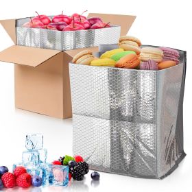 10 Pack Double Layer Foil Insulated Box Liners 8 x 8 x 8 inches.
