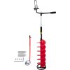 VEVOR Ice Drill Auger, 8'' Diameter Nylon Ice Auger, 41'' Length