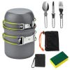8Pcs Camping Cooking Ware Set Camping Stove