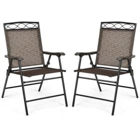 Set of 2 Patio Folding Chairs