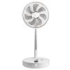 VEVOR 12 Inch Foldable Oscillating Standing Fan with Remote Control, 4 Speed