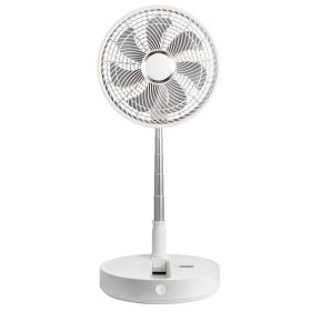 VEVOR 12 Inch Foldable Oscillating Standing Fan with Remote Control, 4 Speed