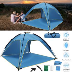 Tent Outdoor Waterproof Tent Canopy for 4-6 Person with 3 Door Openings