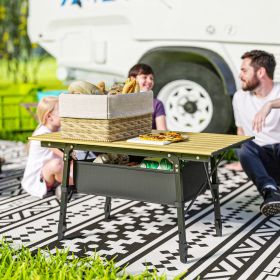 3ft Aluminum Folding Table, with Storage Bag