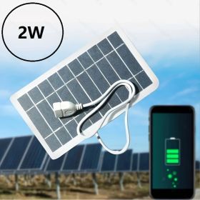 Solar Panel, 2W Portable Solar Charger