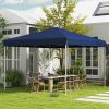 Canopy Tent: Durable, 13x13 Pop Up with Height Adjustment and Wheeled Carry Bag in Dark Blue|
