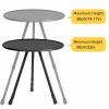 Portable Adjustable Folding Camping Table Round Lightweight Small Outdoor Picnic BBQ Hiking Indoor Use