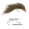 Goture 4pcs Fly Bait Luminous Streamer Flies With Luminous Eyes