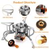 4000W Portable Camping Stove Foldable Powerful Gas Stove Backpacking Burner
