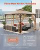 VEVOR Gazebo Netting Replacement, Fit Most 10 x 10 x 7 FT Gazebo Curtain, Outdoor Garden Net, 4-Panel Sidewall Mesh Net