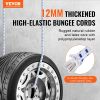 VEVOR 6 Piece Bungee Cords with A3 Steel Hooks, 72 Inch Heavy Duty Bungee Straps, 12 mm Elastic Bungee Ropes Set for Camping, Tarps, Motorcycle