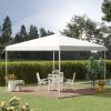 Instant Escape: 13x13 White Pop-Up Canopy with Adjustable Height & Carry Bag