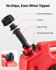VEVOR Fuel Container, 2.6 Gallon, Gas Can with Spout and Lockable Bracket, 15 L/min Max Flow Rate, Secure & Leak-proof