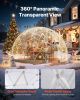VEVOR Garden Dome Igloo, 9.5 x 5.7 ft Outdoor Clear Bubble Tent for 2-4 Person, Weatherproof Geodesic Dome Greenhouse with Window