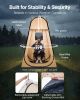 VEVOR Pop up Sports Tent, 47x47 in Clear Bubble Tent for 1 Person, Waterproof Outdoor Pod with Floor Mat & Top Cover