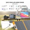 300W Solar Generator, 60000mAh Portable Power Station Generator with 60W 18V
