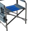 2-piece Padded Folding Outdoor Chair with Storage Pockets
