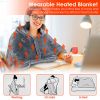 Wearable USB Heated Blanket Shawl