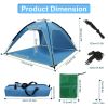 Tent Outdoor Waterproof Tent Canopy for 4-6 Person with 3 Door Openings
