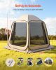 VEVOR Screen House Tent, 10 x 9.2 ft, 4-8 Person Pop Up Screen Tent, Portable Screened in Canopy with Carry Bag, Netting Sides, Ground Stakes