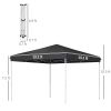 Canopy Tent: Versatile 13x13 Pop Up with Easy Height Adjustment and Wheeled Carry Bag in Gray|