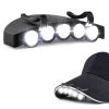 5LED Clip Cap Light; Outdoor Night Fishing Headlight