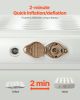 VEVOR Air Mattress Twin with Frame, 1 Person Inflatable Mattress with Pump & Rolling Carry Case, Portable Folding Blow Up Mattress Supports 300lbs