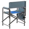 2-piece Padded Folding Outdoor Chair with Storage Pockets