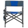 2-piece Padded Folding Outdoor Chair with Storage Pockets