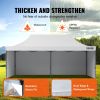 VEVOR 10x20 FT Pop up Canopy with Removable Sidewalls, Instant Canopies Portable Gazebo & Wheeled Bag, UV Resistant Waterproof