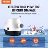 VEVOR Bilge Pump, 1100GPH 12V Automatic Submersible Boat Bilge Water Pump