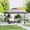 13' x 13' Pop Up Canopy Tent, UV50+ Tents for Parties, Height Adjustable, with Wheeled Carry Bag and 4 Sand Bags, Gray