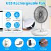 Folding Fan USB Small Stretchable Fan with 4 Wind Speeds Hanging